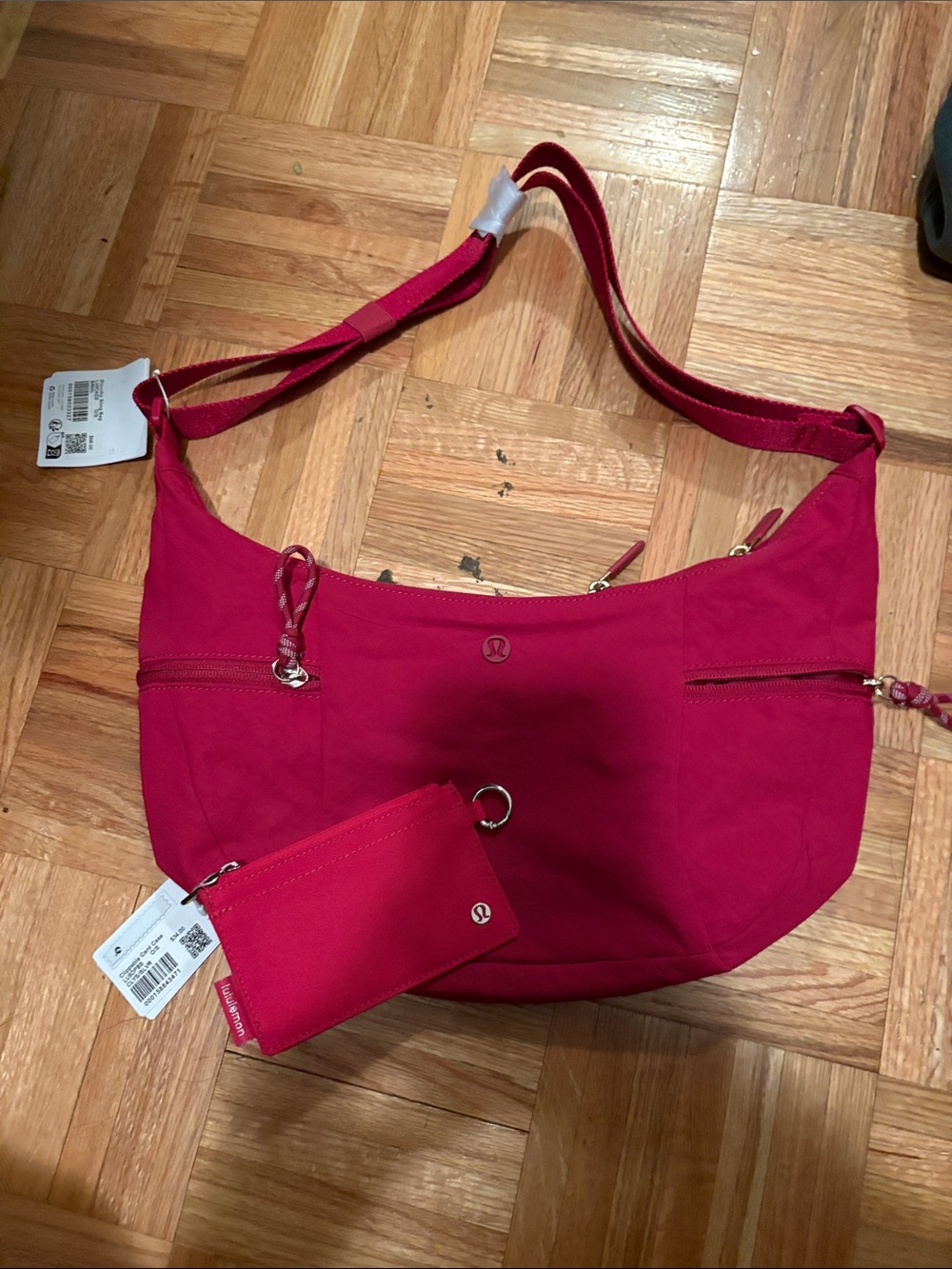 lululemon athletica Hot Pink Shoulder Crossbody with Coin Pouch